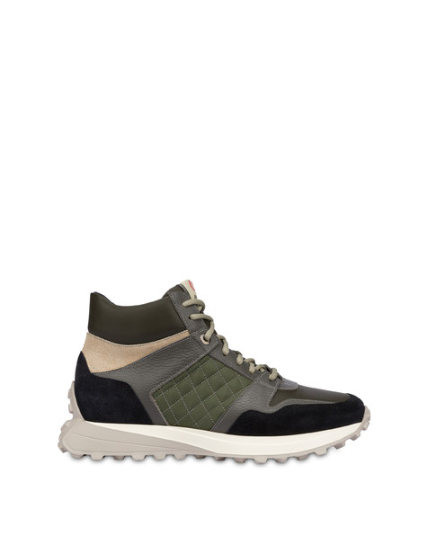 Sneakers alte Bold Running VERDE/NERO/MILITARE/GRIGIO/ECRU