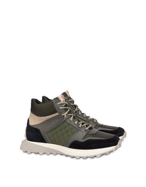 Sneakers alte Bold Running VERDE/NERO/MILITARE/GRIGIO/ECRU