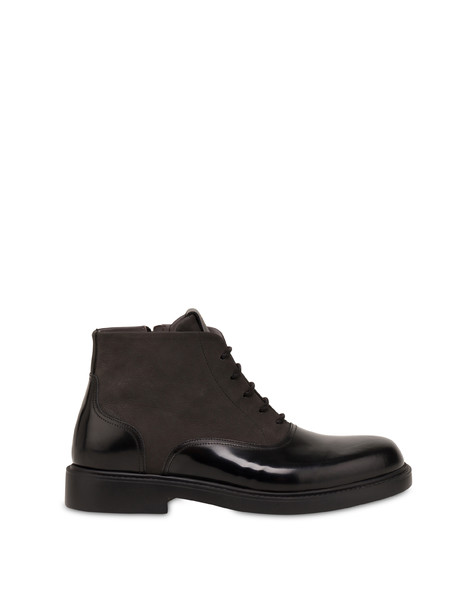 Stivaletti in Nabuk e vitello Newburgh NERO/GRIGIO