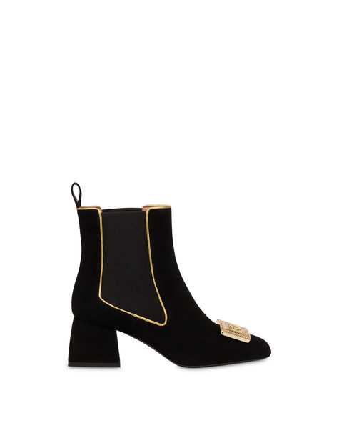 Beatles in camoscio Snow Crystal NERO/ORO