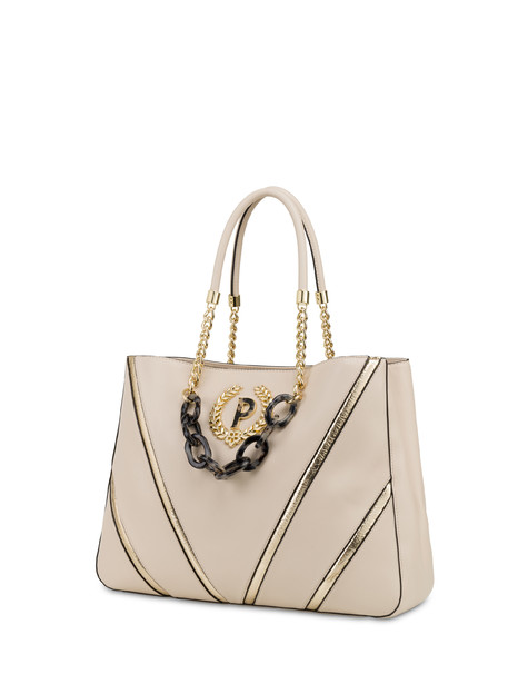 Woman In Gold double handle bag IVORY/GOLD