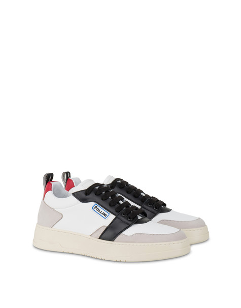 Sneakers in vitello Bourton BIANCO/PERLA/NERO/ROSSO