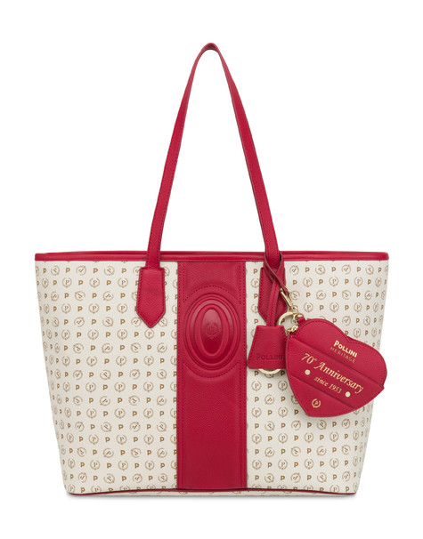 Shopping bag Heritage 70th Anniversary AVORIO/ROSSO