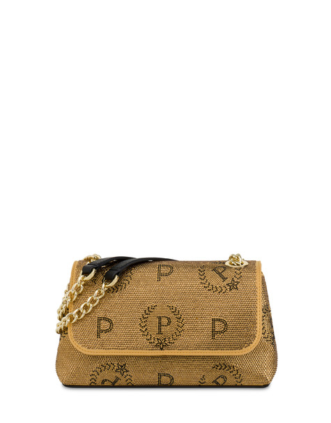Piccola borsa a spalla Heritage Xmas ORO/NERO