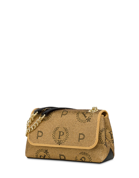Piccola borsa a spalla Heritage Xmas ORO/NERO