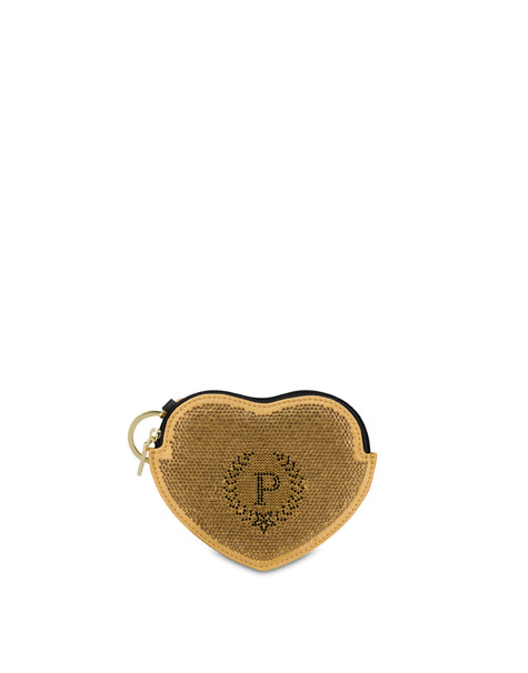 Portamonete a cuore Heritage Xmas ORO/NERO
