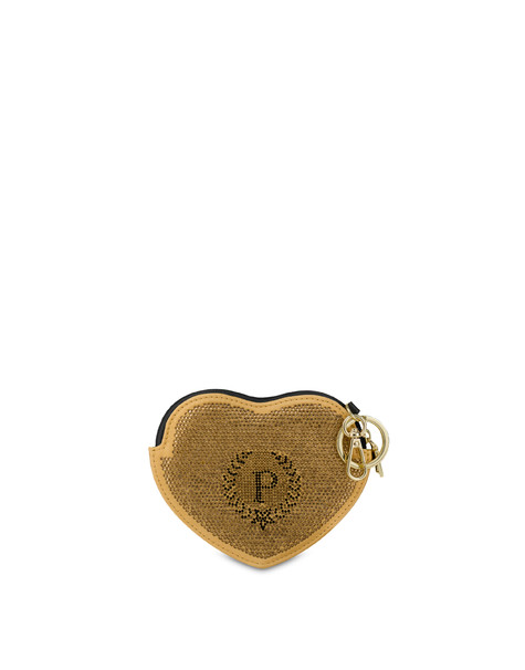 Portamonete a cuore Heritage Xmas ORO/NERO