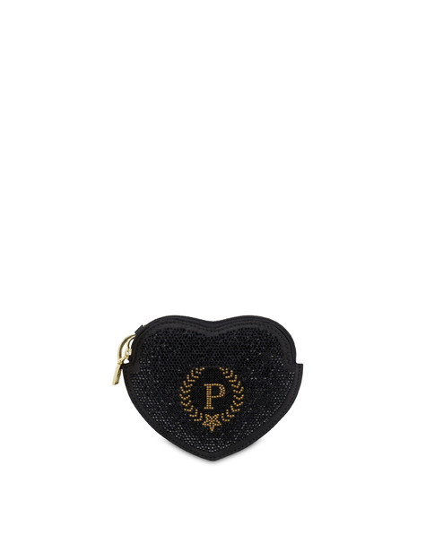 Portamonete a cuore Heritage Xmas NERO/NERO