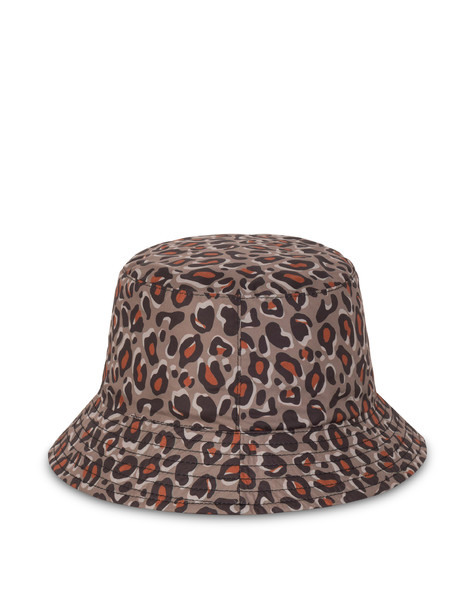 Reversible nylon hat LEOPARD