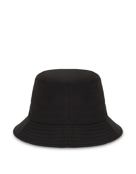 Reversible nylon hat BLACK