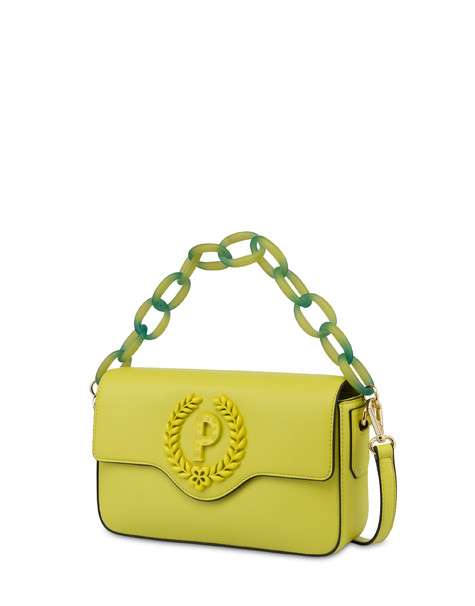 Candy bag with oversized semi-transparent chain LIME