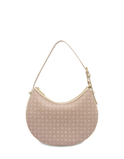 Hobo Bag In Pvc Heritage Soft Touch Avorio/beige/ghiaccio