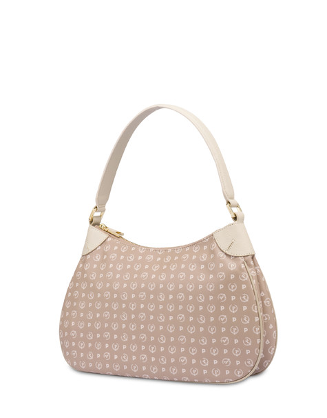 Heritage Soft Touch PVC shoulder bag BEIGE/IVORY