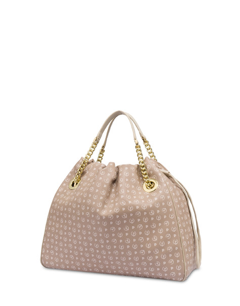 Heritage Soft Touch PVC bucket bag BEIGE/IVORY