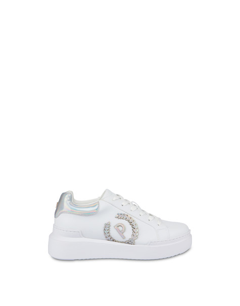 Carrie sneakers with holographic detail WHITE/SILVER