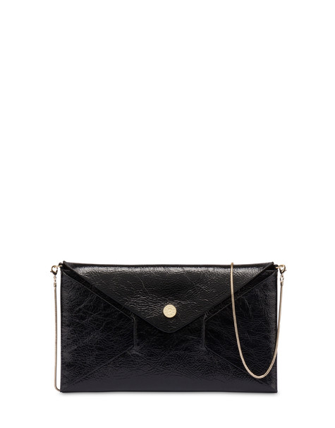 Mail clutch bag in naplak leather 