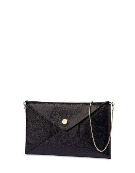 Mail clutch bag in naplak leather 