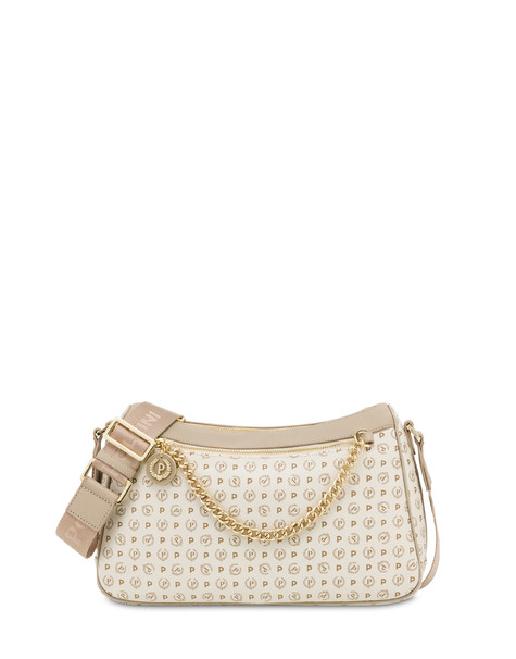 Heritage Logo Classic PVC shoulder bag IVORY/ICE