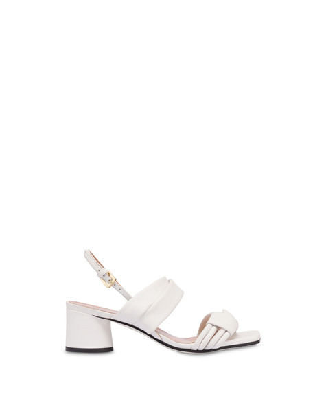 Lady Tie Nappa leather sandals WHITE