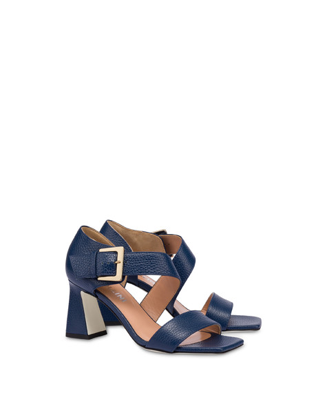 Ethos sandals in calfskin with buckle NAVY BLUE