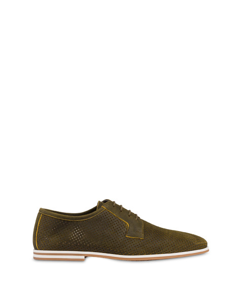 B-light perforated suede derby MILITARY GREEN