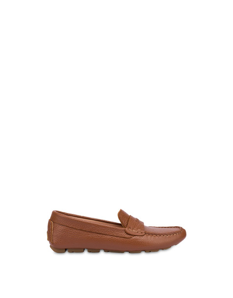 Eazy calfskin driving loafers WOOD