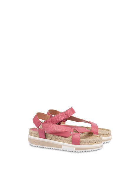 Flower Garden Calfskin Fussbett Sandals Peony