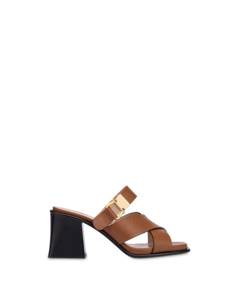 Synthesis calfskin sandals TOFFEE