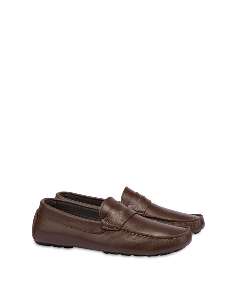 Eazy calfskin driving loafers MUD