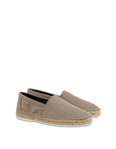 Canvas and calfskin espadrilles ROPE