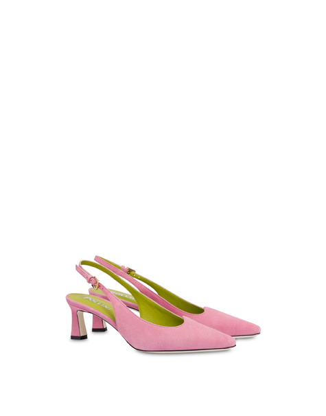 Wave Suede Slingbacks Peony