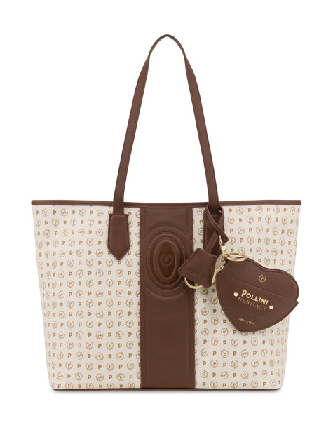 Shopping bag Heritage 70th Anniversary AVORIO/MARRONE.