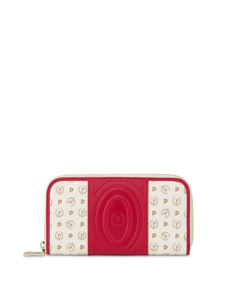 Heritage 70th Anniversary Zip Around Wallet Ivory/red