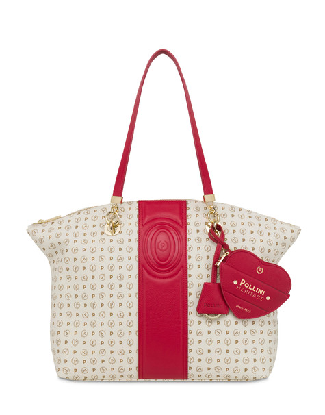 Heritage 70th Anniversary Tote Bag Ivory/red