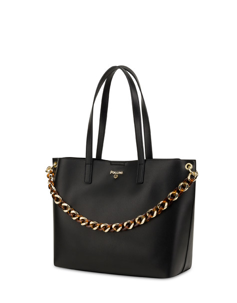 Darlene Tote Bag With Chain Black Pollini