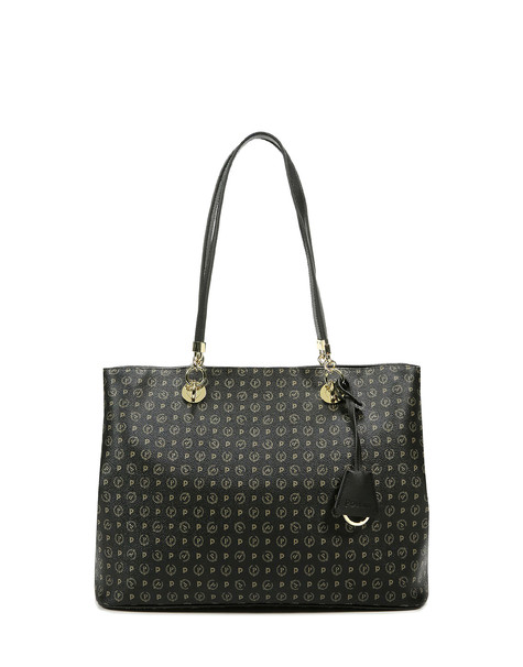 Shopping bag Heritage Logo Classic NERO/NERO