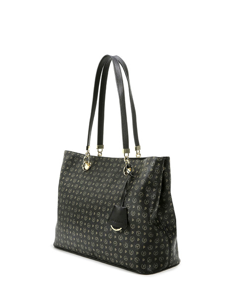 Shopping bag Heritage Logo Classic NERO/NERO