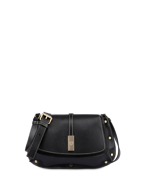 Austin Small Calfskin Shoulder Bag Black