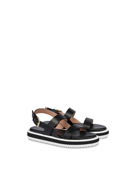 Flache Sandalen West Side Schwarz