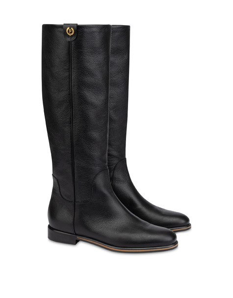 Stiefel Cavaliere Core Aus Gewalktem Kalbsleder Schwarz
