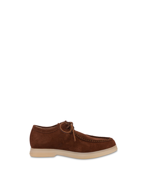 Lace -up Losen Up In Split Leather Wood