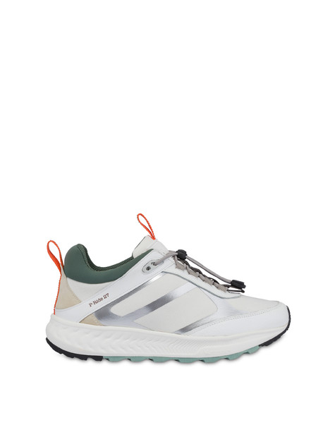 Sneakers P-ride Sole By Michelin Aus Nylon Und Kalbsleder Weiss/militÄr