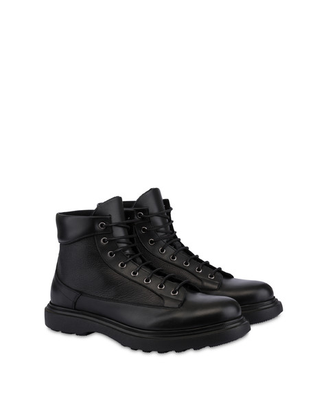 Stiefel Riverside Aus Gewalktem Kalbsleder Schwarz
