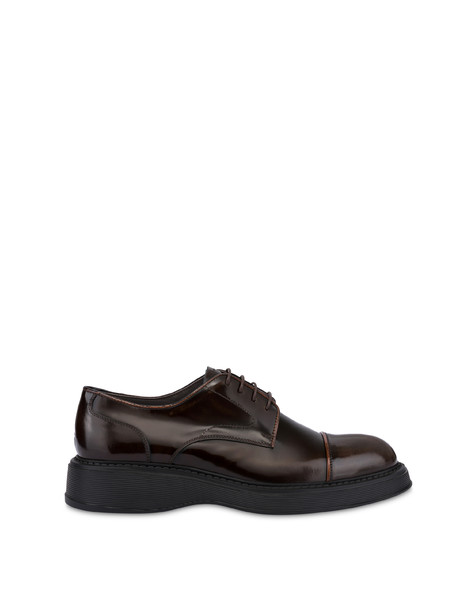 James Derby In Brushed Calfskin Dark Brown