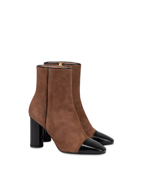 Stiefelette Boheme Aus Wildleder Und Lackleder 