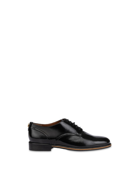 Allacciata Ascot In Agnello Pull Up Nero