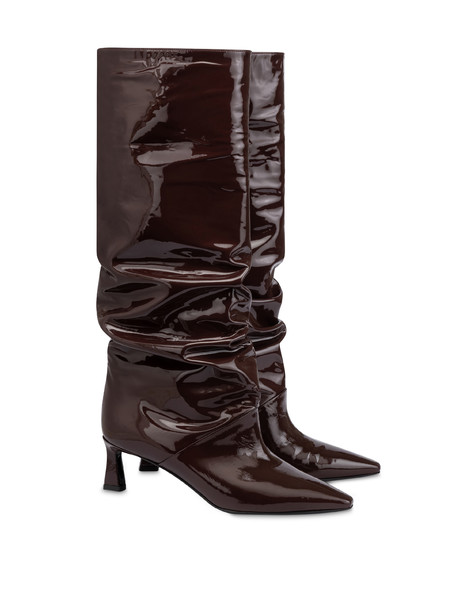 Stiefel Plié Aus Lackleder 