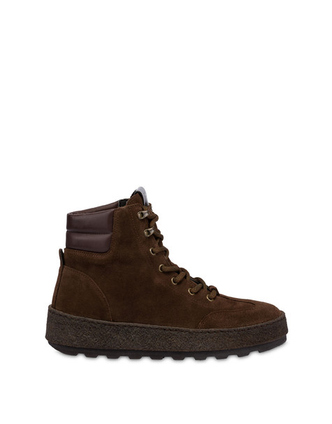Greenwich Bootie In Split Leather Ebony