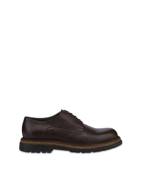 Andrew's Derby In Tumbled Calfskin Dark Brown