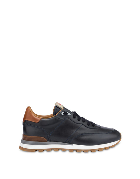 Santa Fe' Sneaker In Calfskin Blue